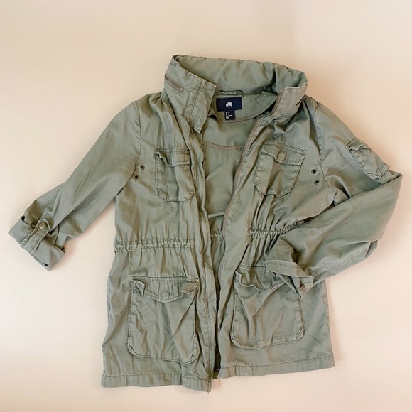 H&M army-style utility jacket, Sz. S - Picture 3 of 7